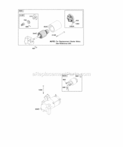 Page K Diagram and Parts List for 303447-1311-E1  Briggs and Stratton Engine